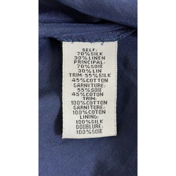 MINT JODI ARNOLD SILK AND LINEN LINED TOP SIZE 10 - Picture 6 of 8